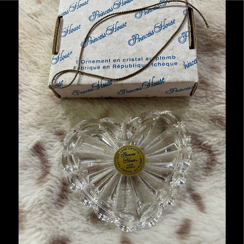 Princess House Crystal Heart Ornament